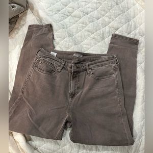 Dear John Tan/Gray Gisele High-Waist Skinny Jeans Size: 31